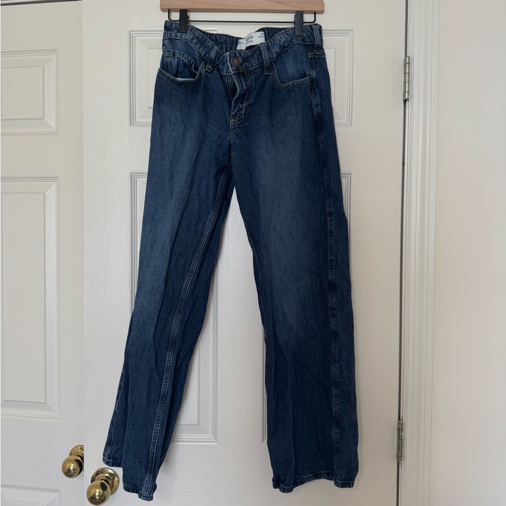 Hollister Women's Straight-Leg Jeans — Dark Blue Wash